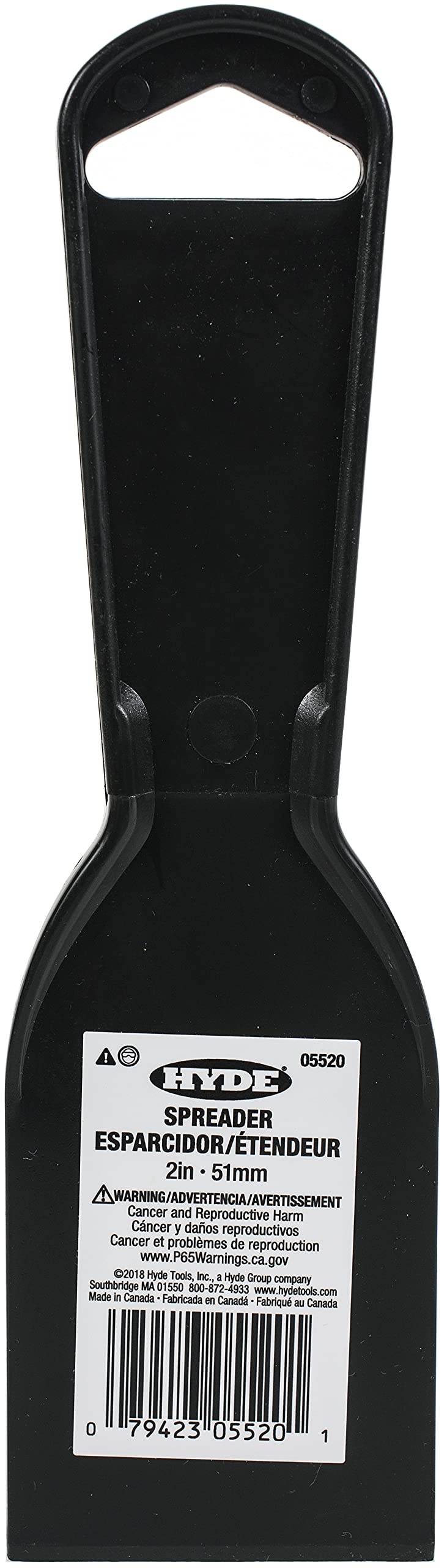 2-in-1 Plastic Putty Knife - Scraper & Spatula Tool for Drywall Repair, Paint Removal, Spackling & DIY Home Improvement Projects