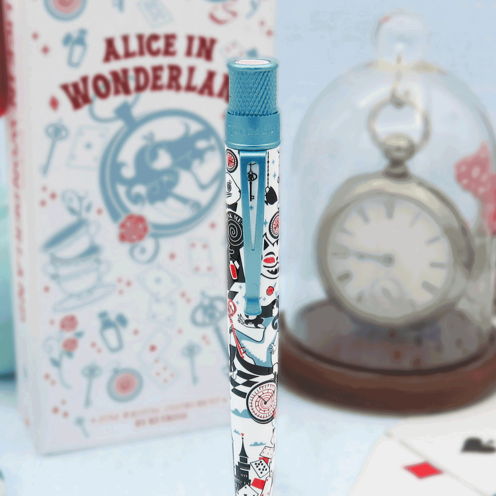 Retro 51 Alice in Wonderland Mechanical Pencil - 0.7mm Lead, Vintage Design Collectible Writing Tool for School, Office & Gift Giving