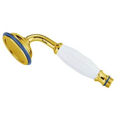 Premium Decorative Diverter Hand Shower in Polished Brass Finish - Perfect for Bathroom Renovation & Spa-Like Shower Experience