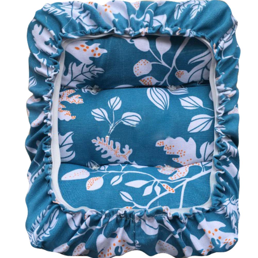 Padded Rectangle Bar Stool Cover Cushion with Elastic Fabric - 10