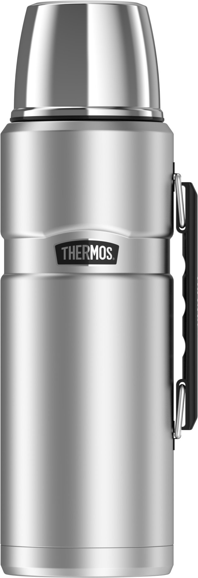 THERMOS Stainless King Vacuum-Insulated Food Jar (47oz) & Beverage Bottle (68oz) - Matte Steel | Double-Wall Insulation for Hot & Cold | Perfect for Lunch, Camping, Office & Outdoor Adventures