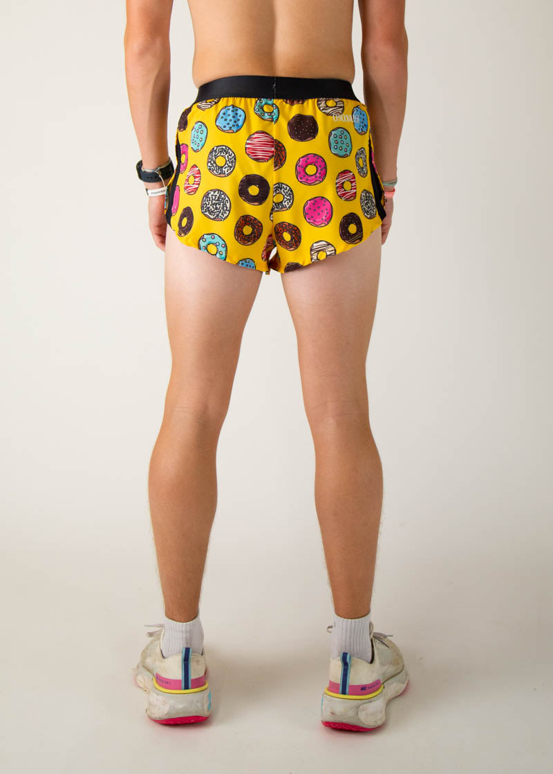 Men's Salty Donuts 2 Split Running Shorts - Lightweight Athletic Shorts for Jogging, Gym Workouts & Outdoor Activities