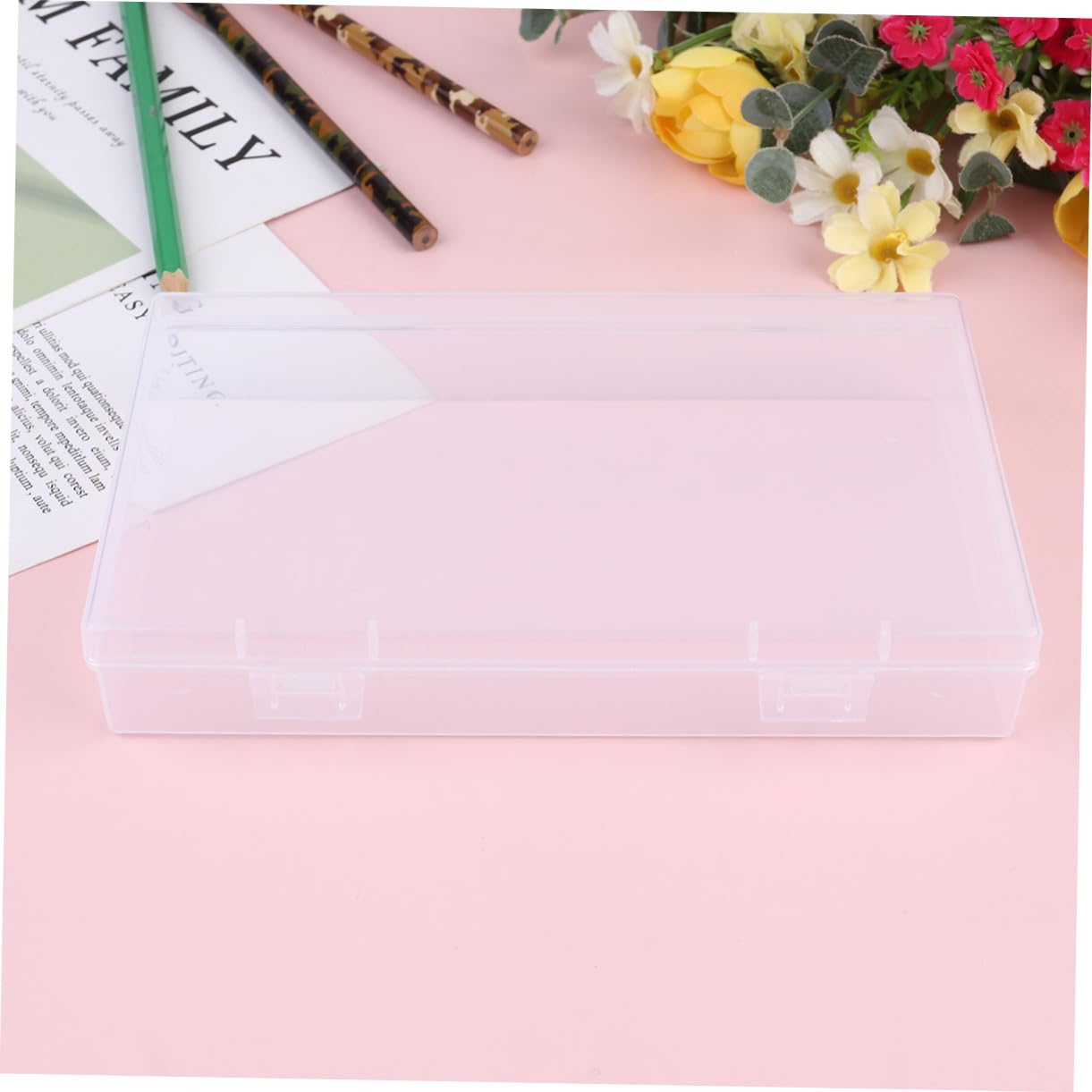 DIYEAH 4-Piece Set Large Capacity Pencil Case - Premium Stationery Organizer Box for School, Office & Art Supplies (Great for Students, Teachers & Artists)