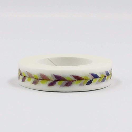 Premium Decorative Washi Masking Tape Set - Easy Tear & Write Paper Tape for Scrapbooking, Journaling, Gift Wrapping & DIY Crafts - High Quality Creative Design Adhesive Tape for Home, Office & School Projects