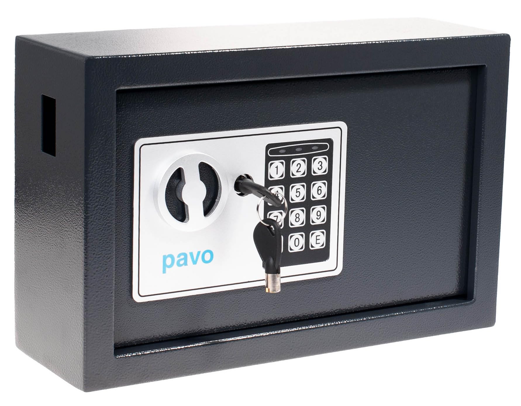 Pavo 20 High Security Key Cabinet with Lock - Heavy Duty Wall Mounted Key Storage Box for Home, Office & Commercial Use - Durable Grey Metal Key Organizer