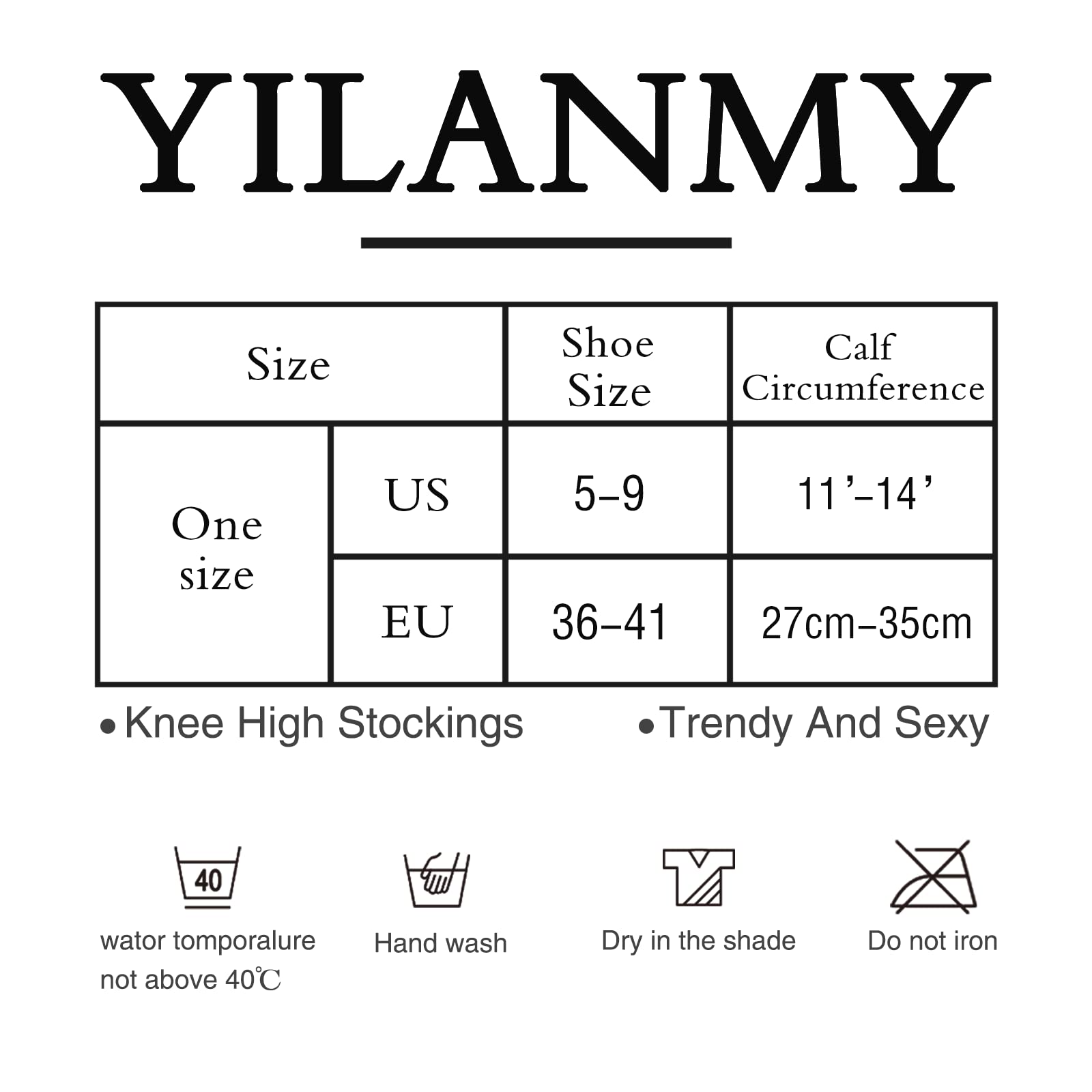 Yilanmy 12 Pairs Knee High Stockings - Black & Nude Sheer Pop Socks for Women | Soft 15 DEN Nylon Socks | Perfect for Office, Cosplay & Everyday Wear
