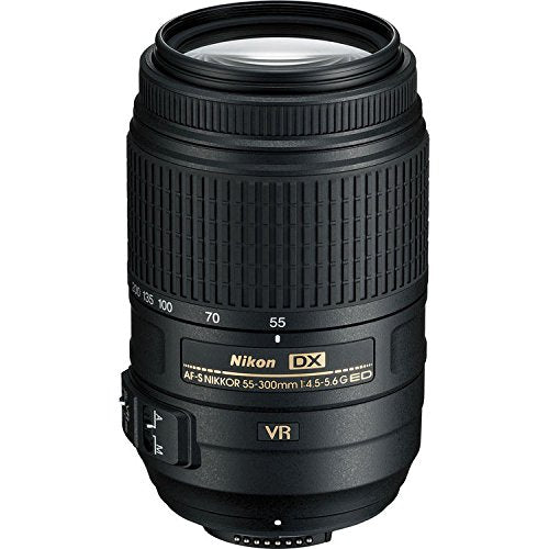 Nikon AF-S DX NIKKOR 55-300mm f/4.5-5.6G ED VR Telephoto Zoom Lens - Used (Pre-Owned) | Perfect for Wildlife, Sports & Travel Photography