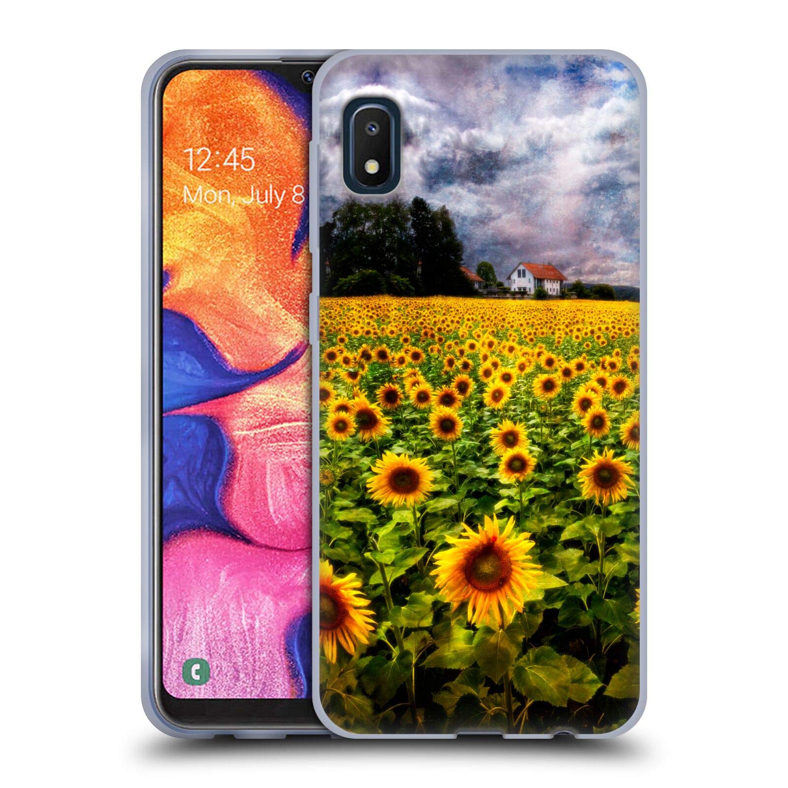 Head Case Designs Officially Licensed Celebrate Life Sunflower Floral Soft Gel Case for Samsung Galaxy A10e (2019) - Perfect for Everyday Use, Gifts, and Summer Vibes
