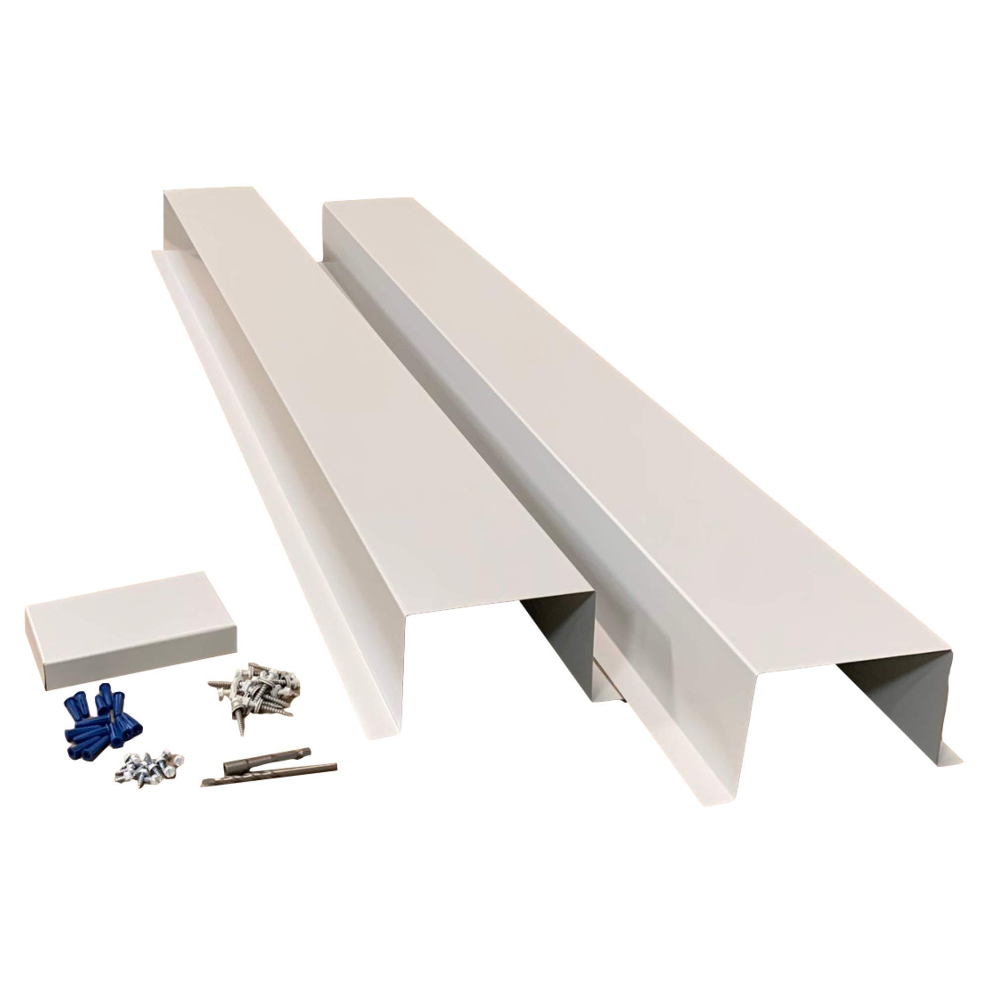 EAGLE 1 Metal Line Set Cover Kit for Mini Split & Central AC Heat Pump - 6x4 White - Durable HVAC Protection for Indoor/Outdoor Installation