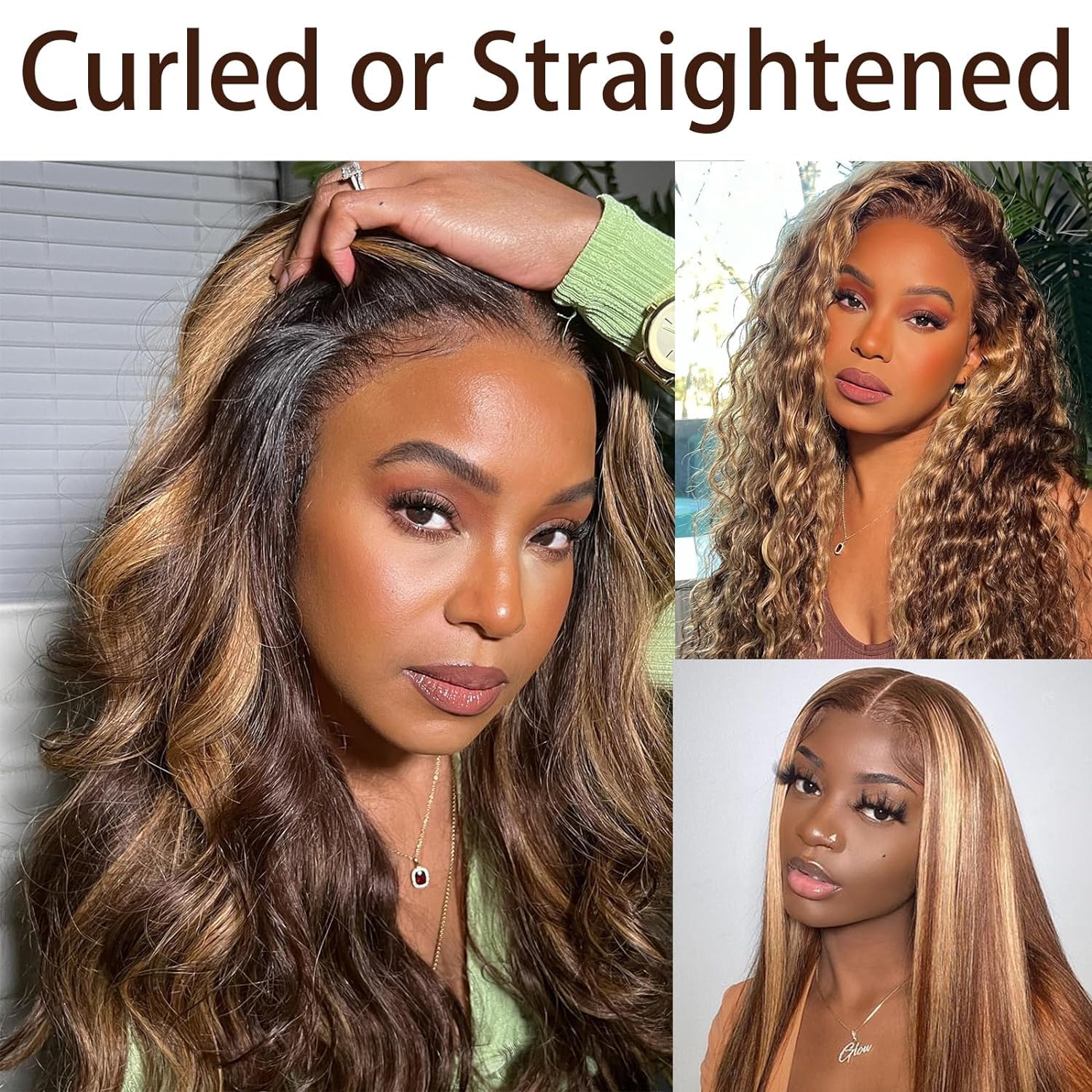 13x4 Ombre Lace Front Wigs Human Hair - Pre Plucked Brazilian Virgin Hair with Baby Hair | Blonde 13x4 Body Wave HD Lace Wig | Glueless 4/27 Colored Human Hair Wig for Women (26 Inches) - Perfect for Daily Wear, Cosplay, Parties & Special Occasions