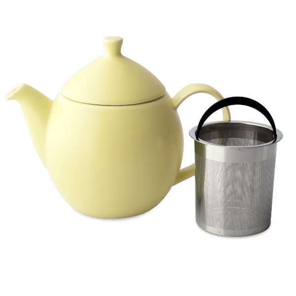 FORLIFE Dew 32 oz Glass Teapot with Removable Infuser - Perfect for Loose Leaf Tea, Herbal Tea & Iced Tea Brewing at Home or Office