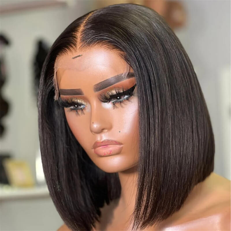 Buy 2 Human Hair Bob Wigs for $99 | 4x4 Lace Closure Curly & Straight Bob Wig Set | Perfect for Daily Wear, Parties & Cosplay