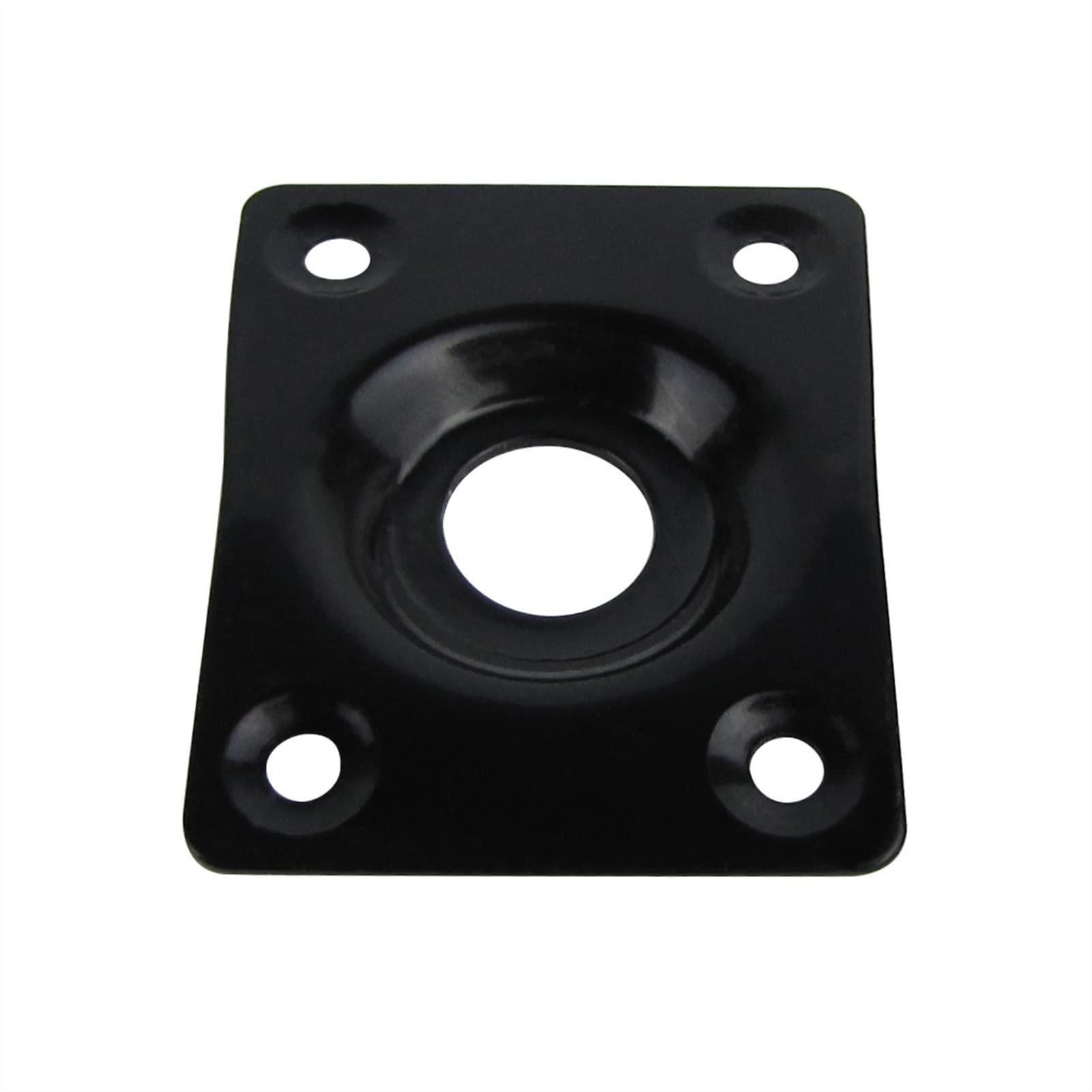 10pcs Black Rectangle Guitar Output Jack Plate - Replacement Guitar Parts & Accessories for Electric & Acoustic Guitars - Perfect for DIY Repairs & Upgrades