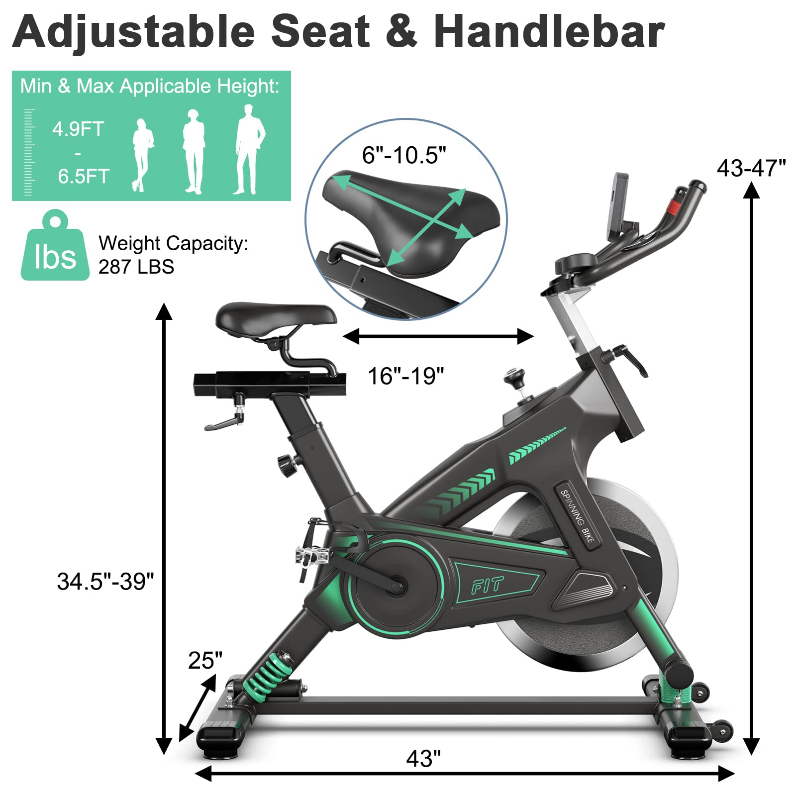 Goplus Indoor Cycling Bike - Adjustable Stationary Exercise Bike with LCD Monitor, Device Holder & Comfortable Seat - Home Gym Cardio Equipment for Weight Loss & Fitness Training - Perfect for Small Spaces & Apartment Workouts