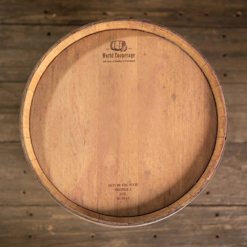Premium Reclaimed Red Wine Barrel - Aged Oak Wood for Home Decor, DIY Projects & Rustic Furniture | Perfect for Wine Cellars, Gardens & Unique Gifts