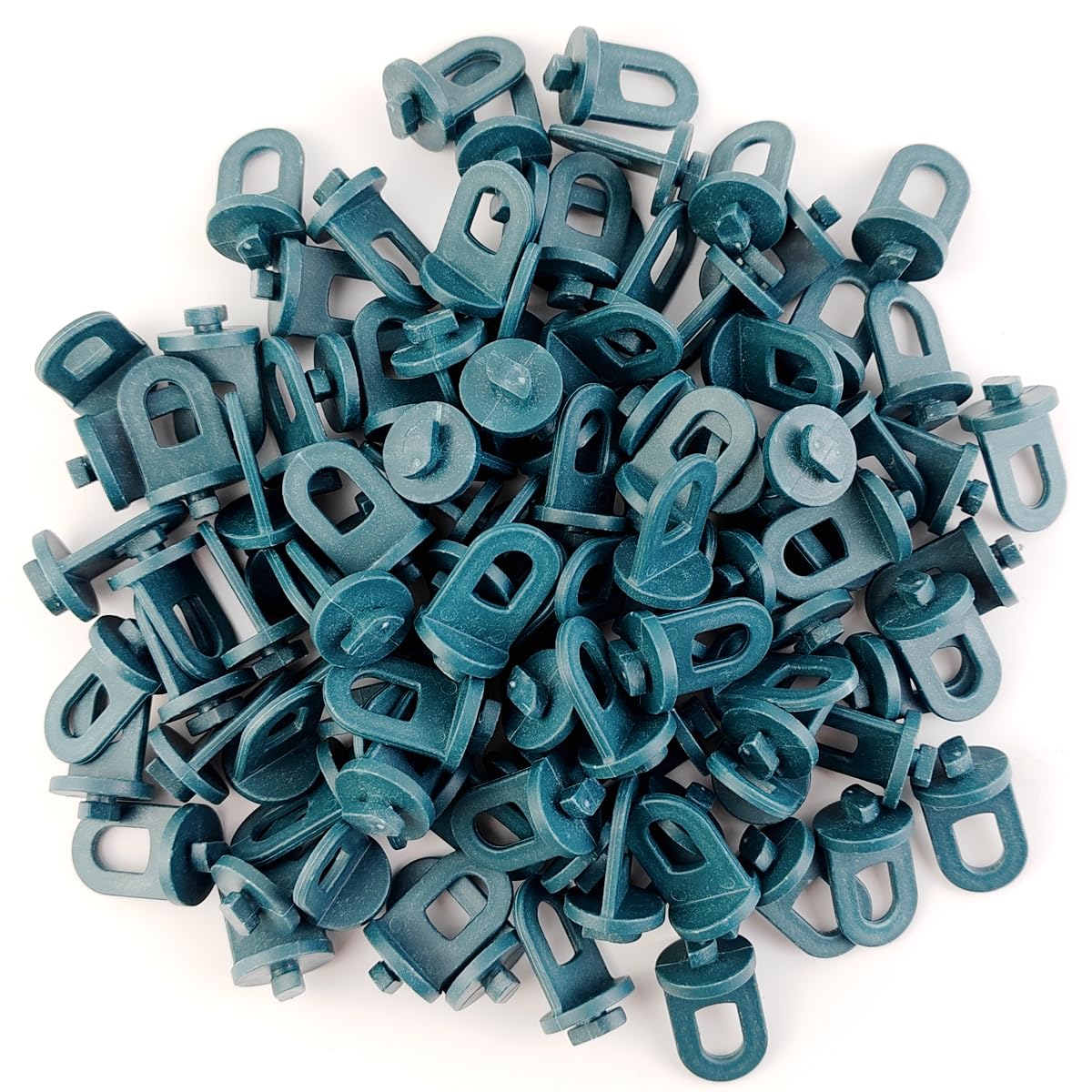 GXXMEI 100PCS Greenhouse Twist Clips - Heavy Duty Plant Hooks for Aluminium Greenhouse, Garden Hangers for Insulation & Plant Support - Perfect for Tomato Vines, Cucumber Plants & Greenhouse Accessories