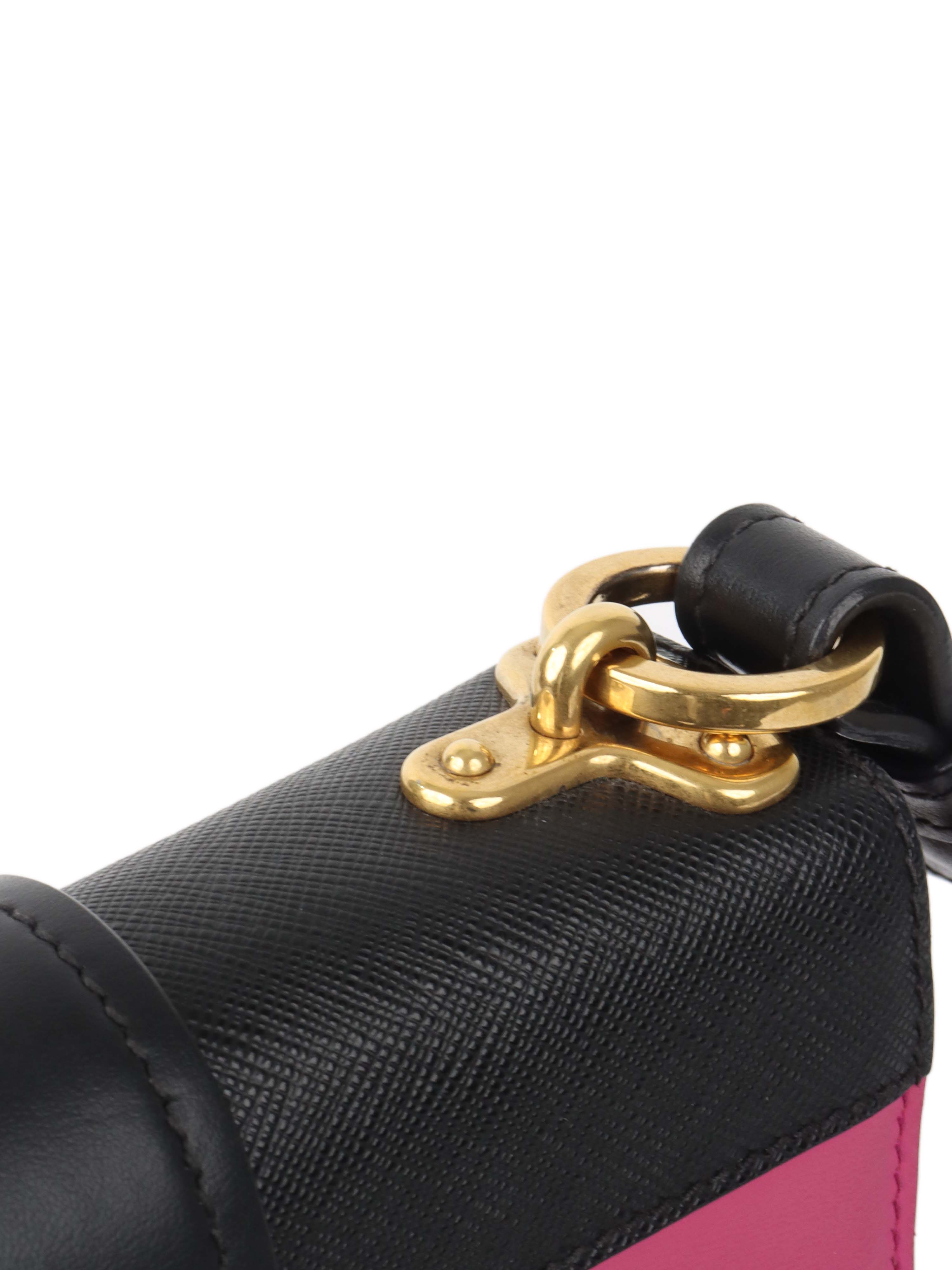 Prada Pink Cahier Leather Crossbody Bag for Women | Luxury Designer Handbag with Adjustable Strap | Perfect for Parties, Date Nights & Everyday Use