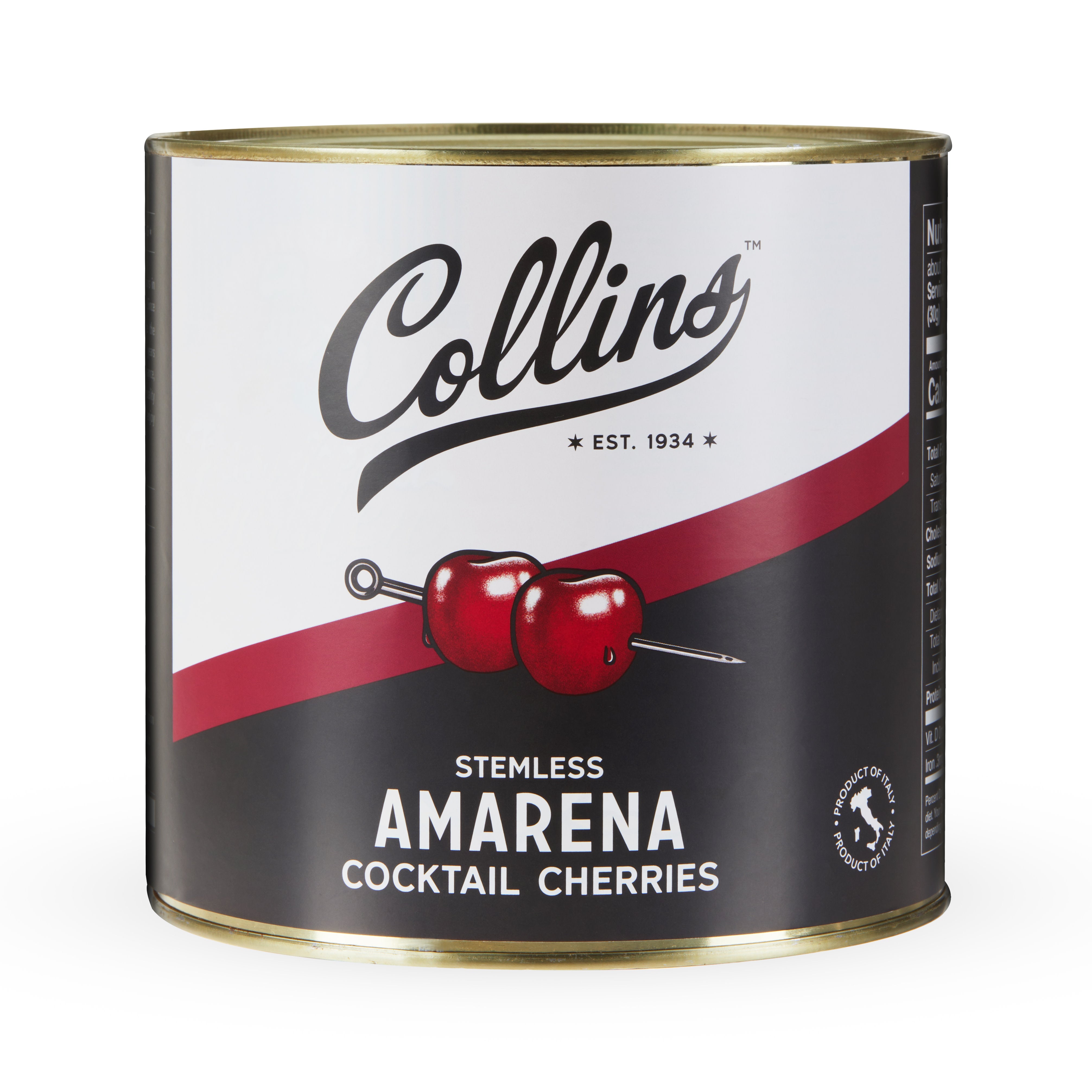 Premium Amarena Cherries in Heavy Syrup - 7 lb Bulk Jar (28 Servings) | Perfect for Desserts, Cocktails, Ice Cream Toppings & Gourmet Baking