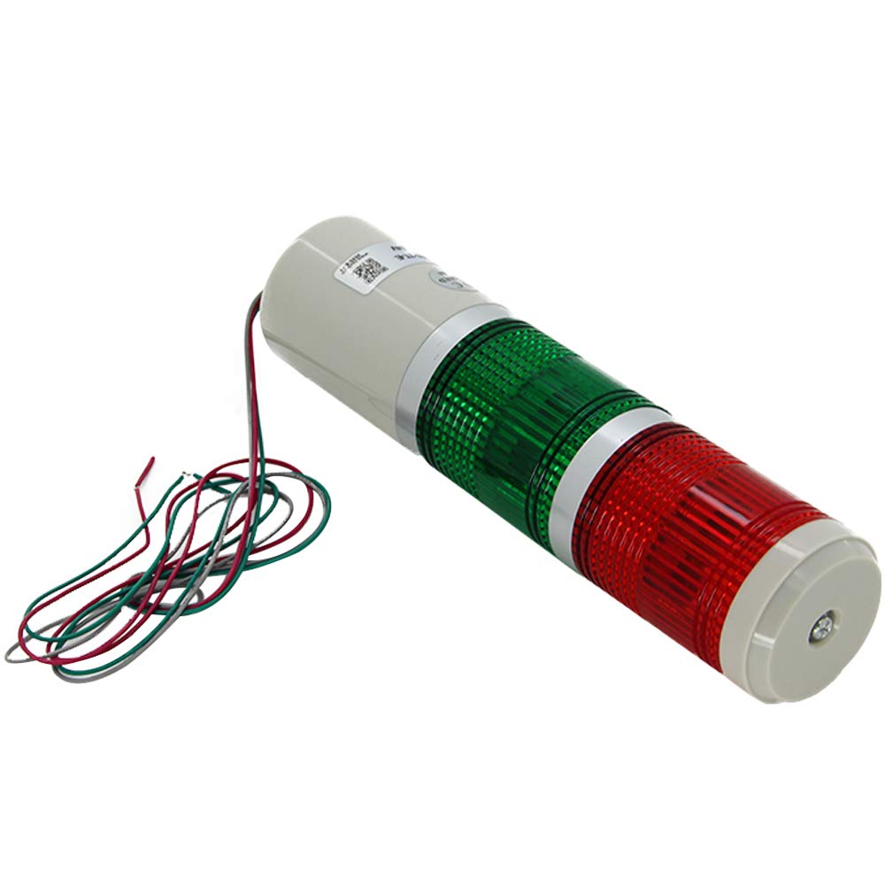 24V 3W LED Tower Warning Lights - Red/Green Industrial Signal Beacon for Residential Areas