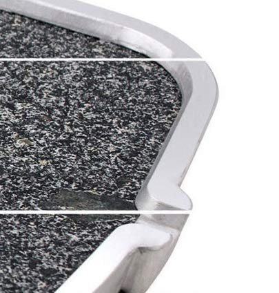 Premium Korean BBQ Stone Grill Pan - 13 Inch Gas Stovetop Grill for Steak, Chicken & Seafood | Perfect for Indoor/Outdoor Cooking, Backyard BBQs & Family Gatherings
