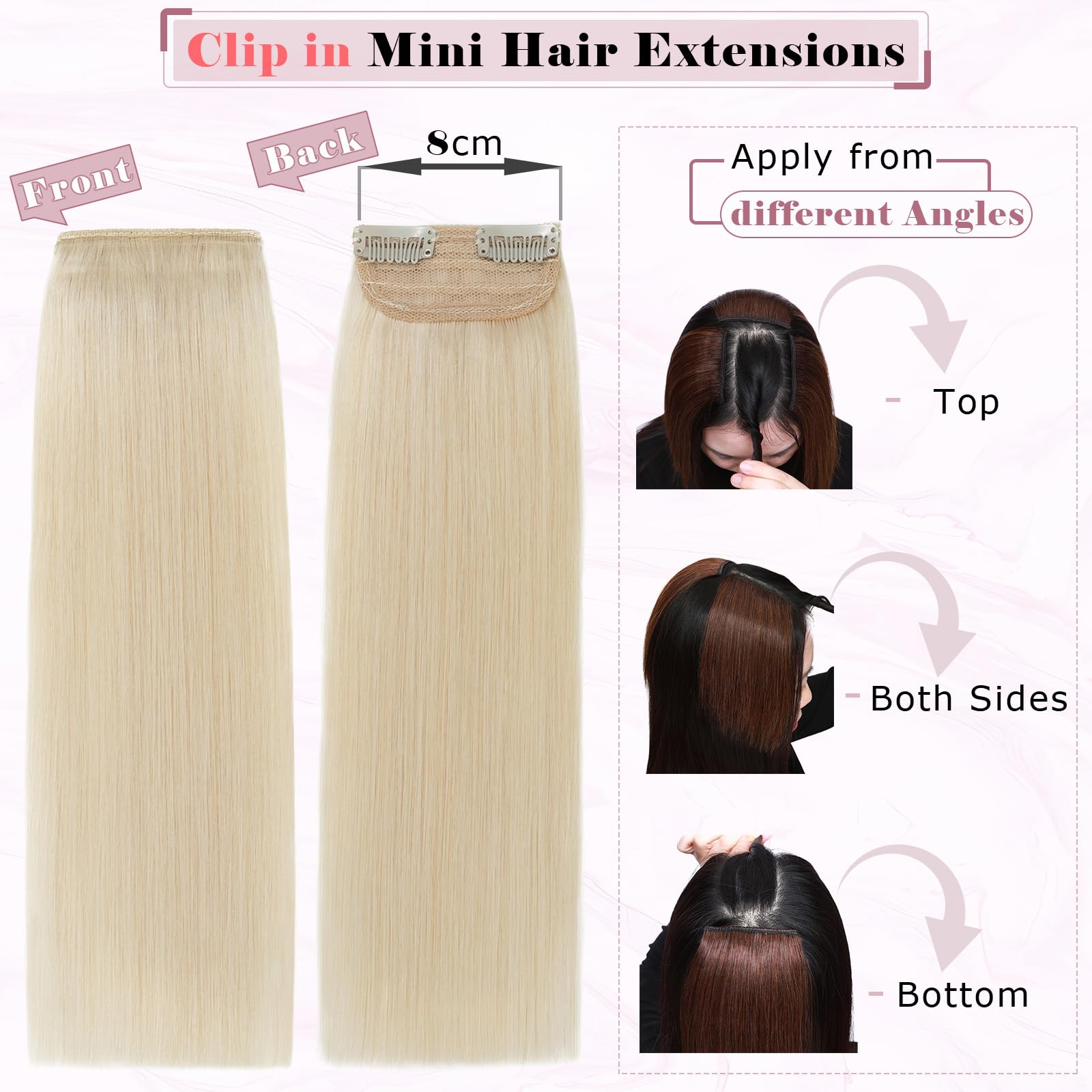 Clip In Mini Human Hair Extensions - 6
