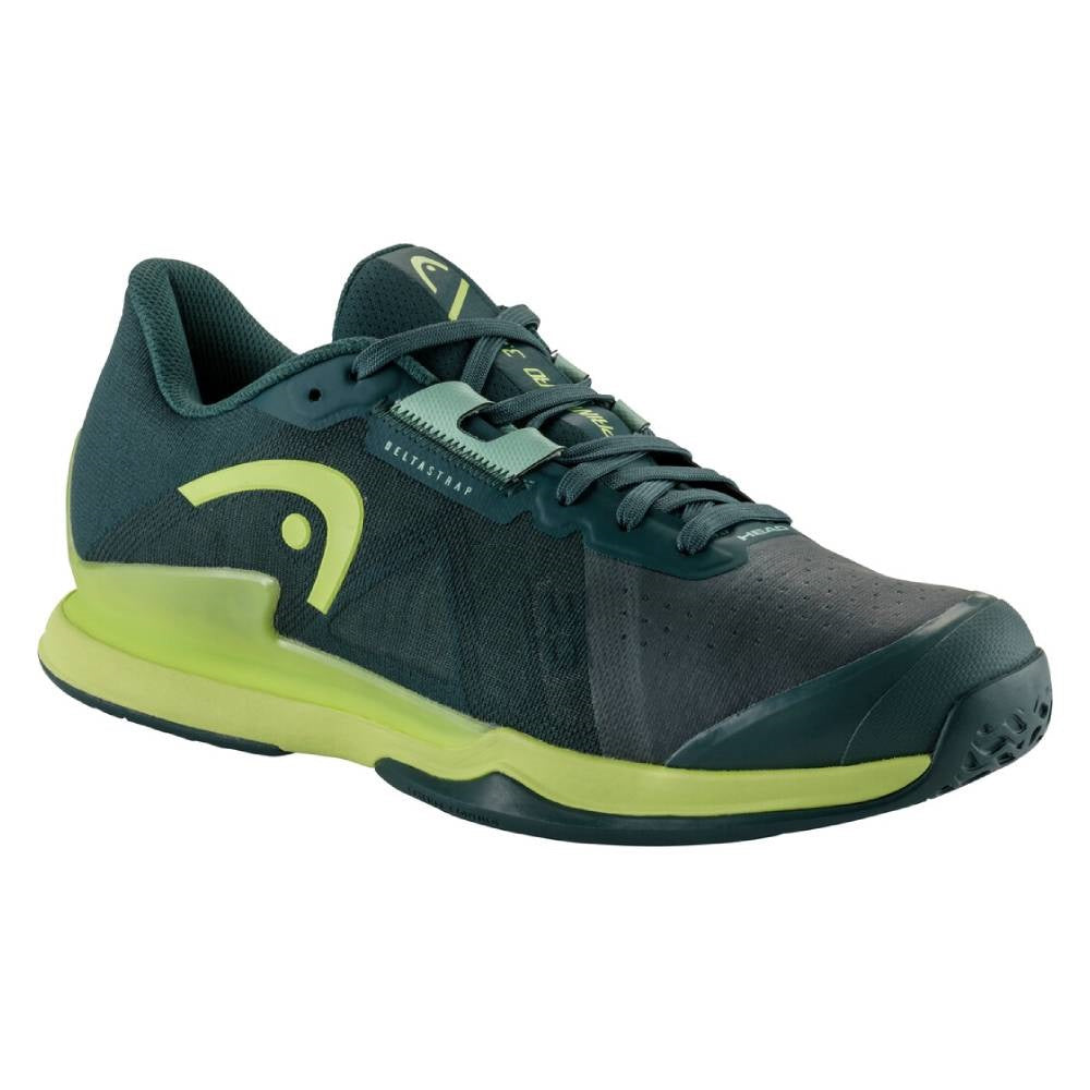 Head Sprint Pro 3.5 Men's Tennis Shoes - Lightweight Performance Court Shoes for Men - Green - Perfect for Competitive Play & Casual Wear