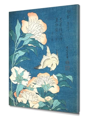 Bird and Peonies