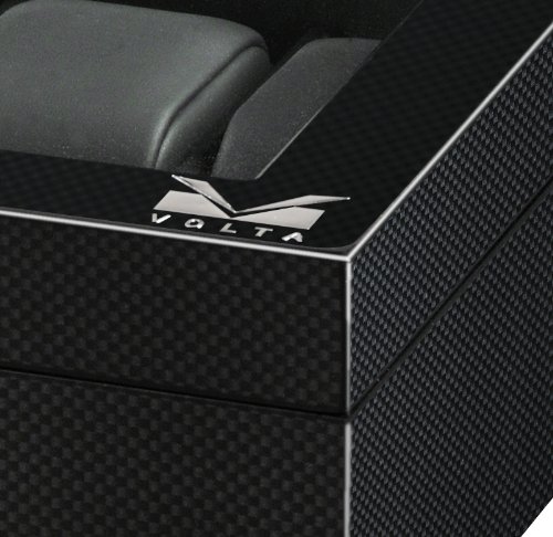 Volta 31-560920 Carbon Fiber Watch Case - Premium Luxury Watch Storage Box with Scratch-Resistant Protection | Perfect for Watch Collectors, Display & Travel Use