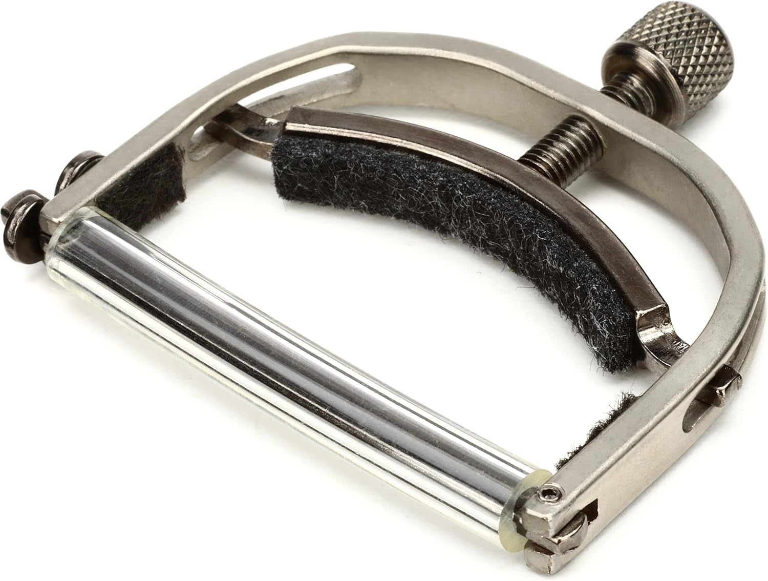 Premium Paige 6-String Standard Guitar Capo - USA Made Satin Nickel Finish - Perfect for Acoustic & Electric Guitars - Ideal for Performances, Studio Recording & Practice Sessions