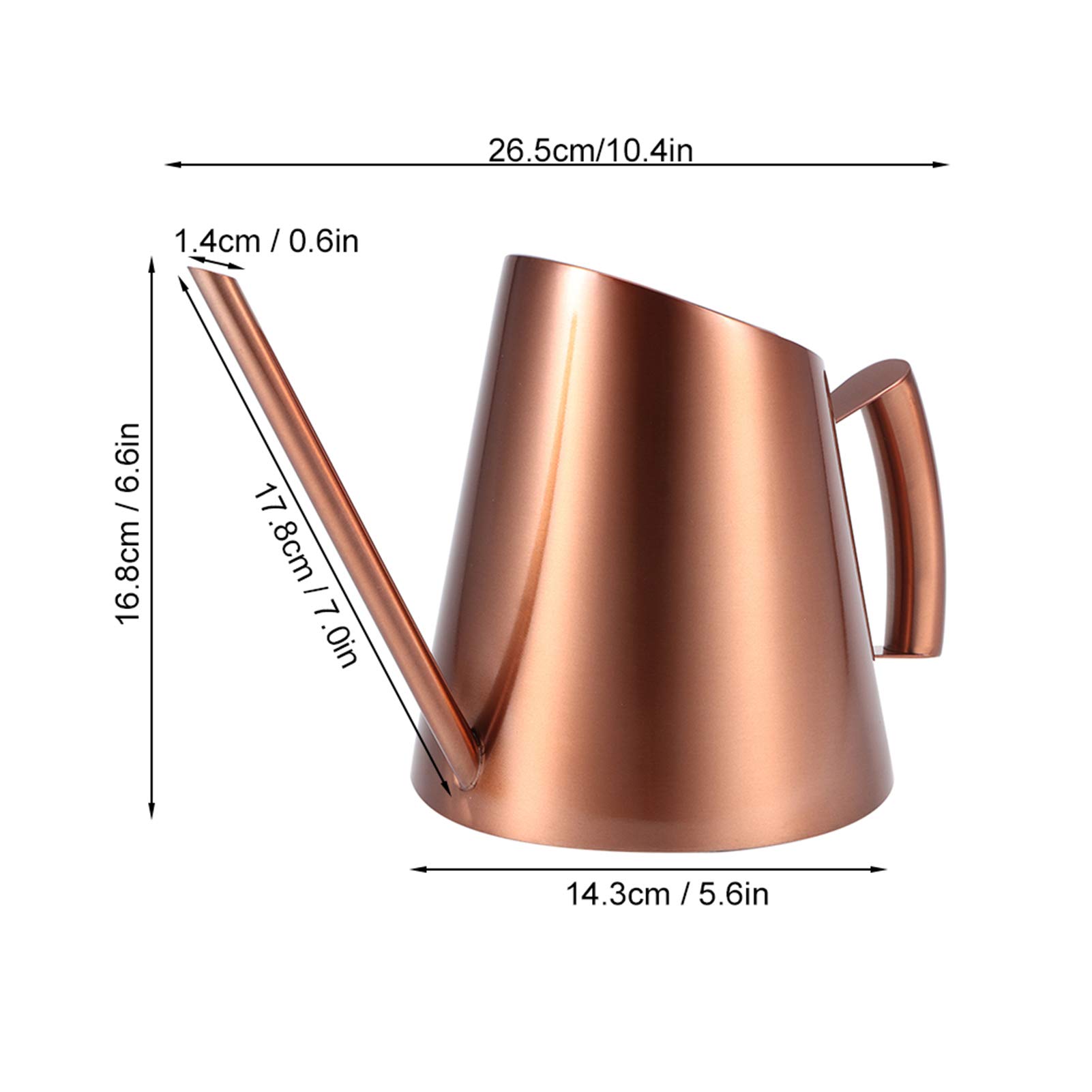Stainless Steel Watering Can for Indoor & Outdoor Plants - Long Narrow Spout for Succulents, Bonsai & Flowers - Perfect Gardening Kettle for Houseplants, Balcony & Garden Use