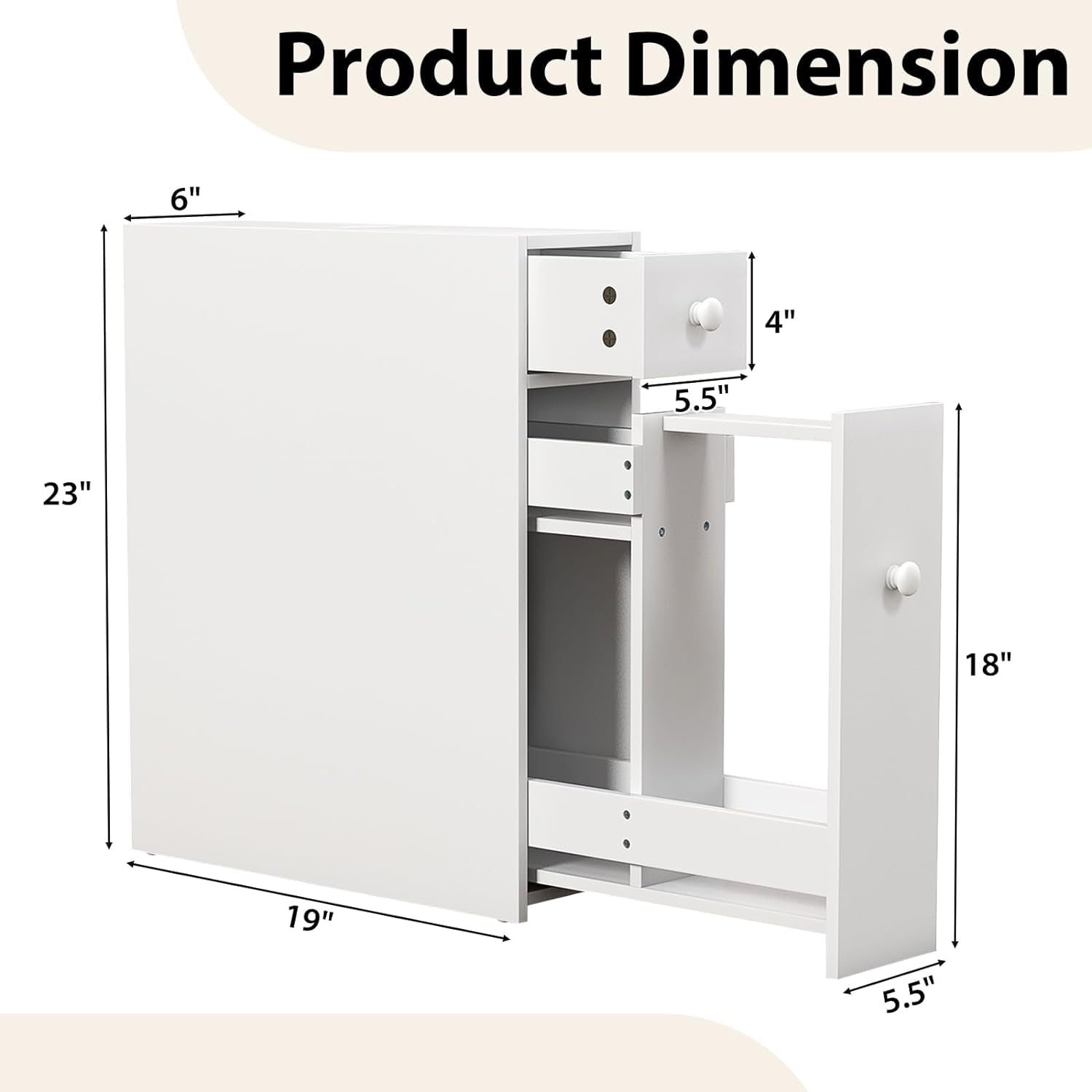 MITPATY Bathroom Storage Organizer - 8.7