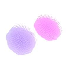 Soft Round Rubber Comb for Kids & Boys - Gentle Hair Detangler (Pack of 2) - Perfect for Daily Hair Care & Travel
