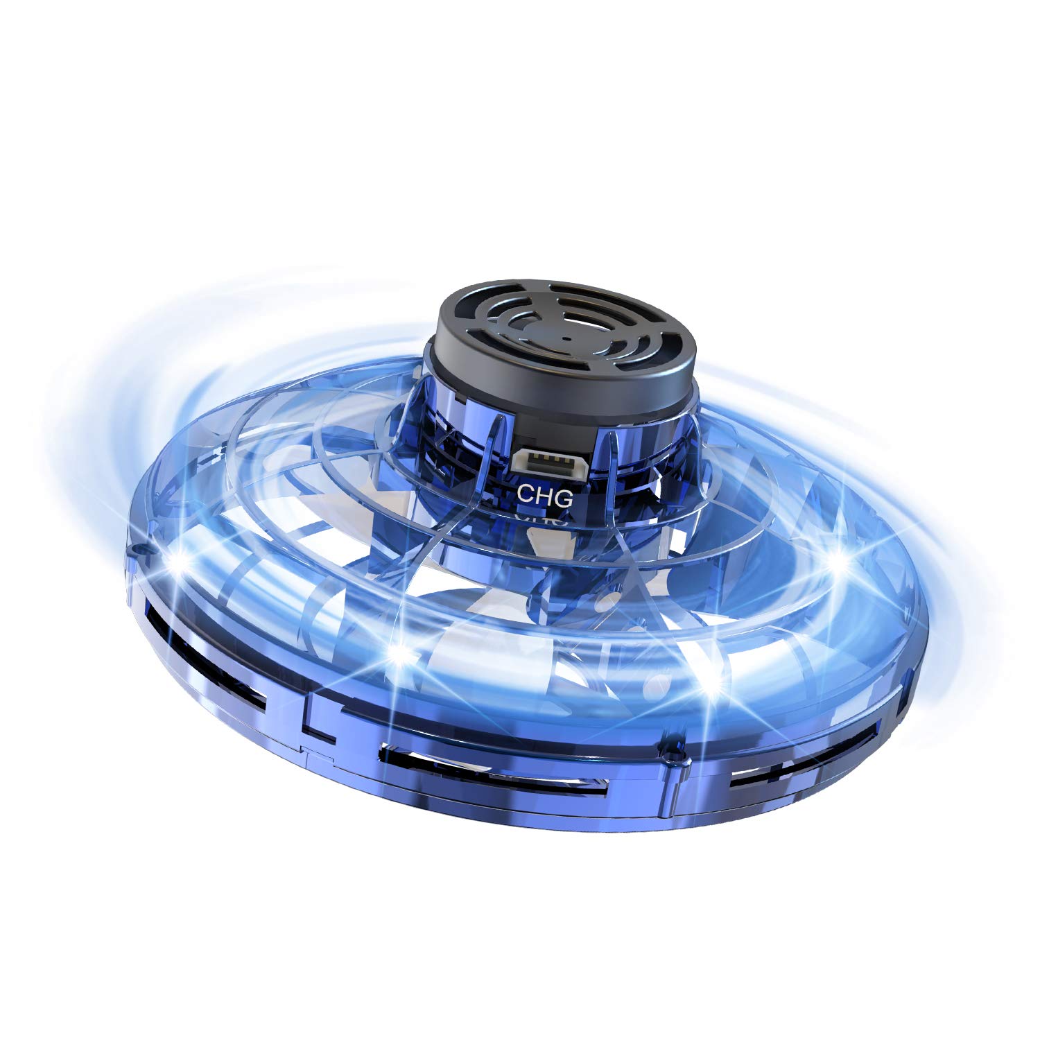 **FLYNOVA Light Up UFO Drone - Hand Operated Mini Flying Orb Toy with LED Lights, Hover Boomerang Spinner - Cool Christmas Birthday Gift for Kids, Teens & Adults - Fun Indoor Outdoor Game for Family & Friends**    *(Use Cases: Perfect for birthday parties, holiday gifts, family game nights, outdoor play, and stocking stuffers!)*