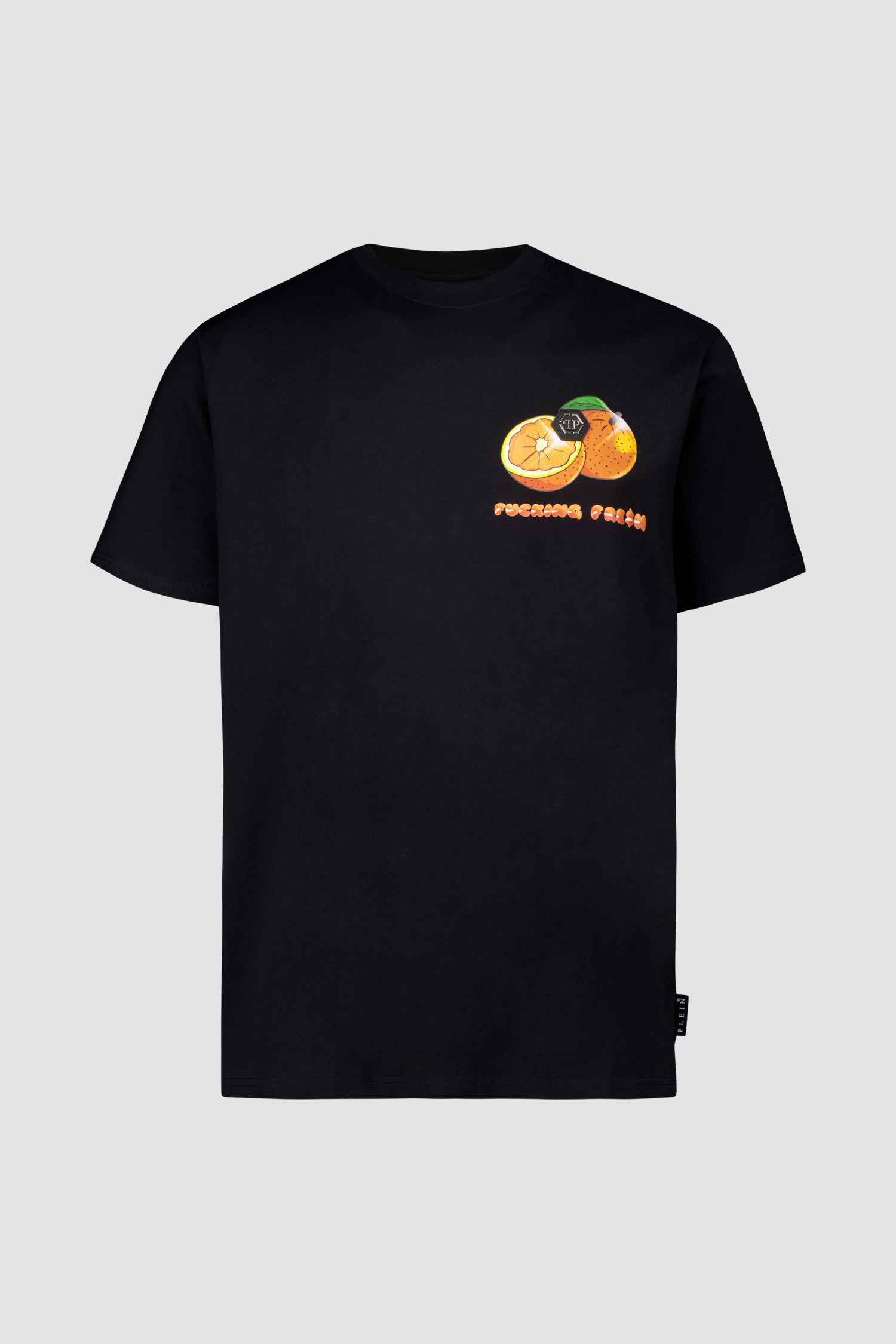 Philipp Plein Black Round Neck Short Sleeve T-Shirt for Men - Stylish Casual Wear for Everyday Outfits and Street Fashion