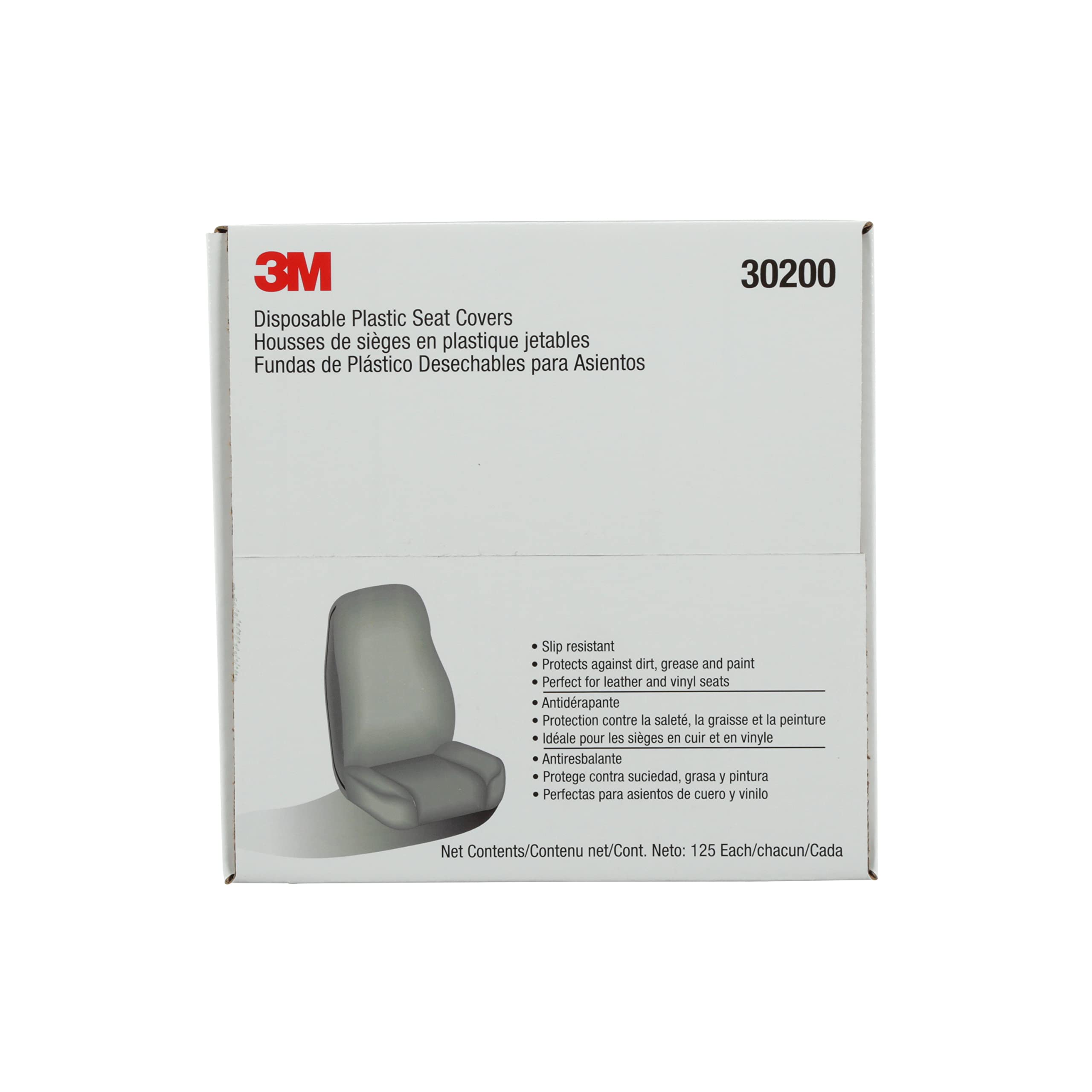 3M Marson 30200 Kwikee Disposable Plastic Seat Cover - 100 Pack, Waterproof & Hygienic for Public Toilets, Travel, Camping & Medical Facilities