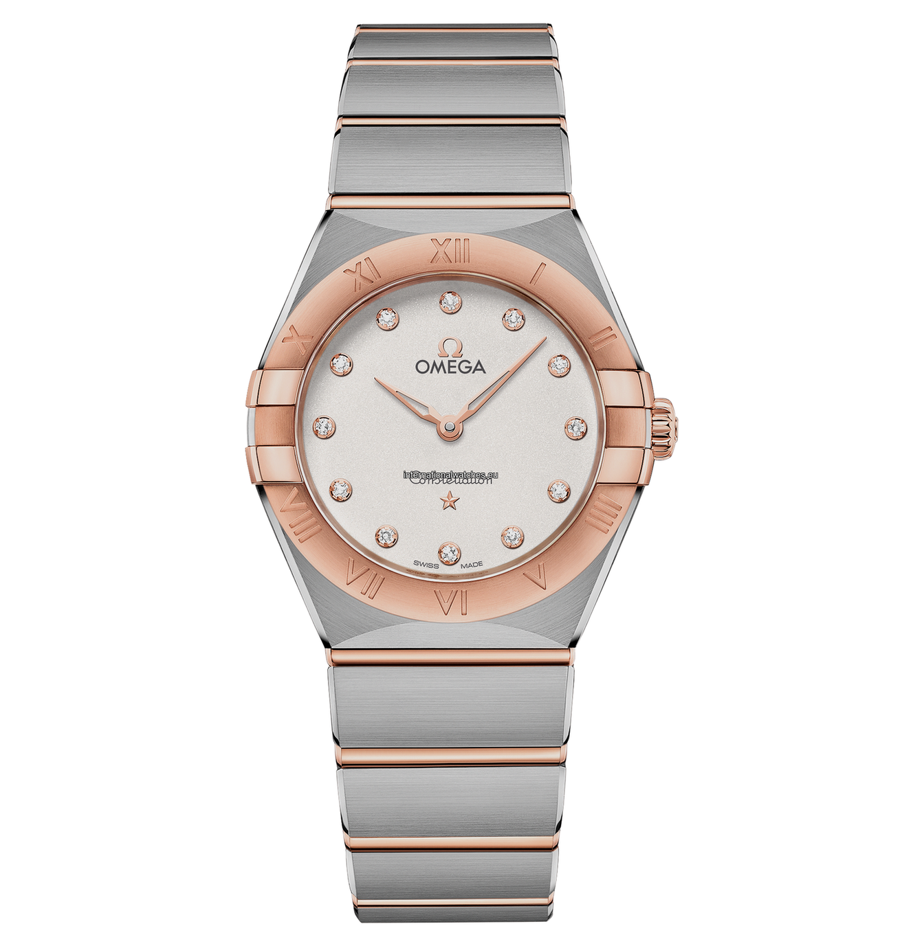Omega Constellation 28mm Women's Watch - Stainless Steel & Sedna™ Gold Case, Elegant Luxury Timepiece for Business, Parties & Special Occasions