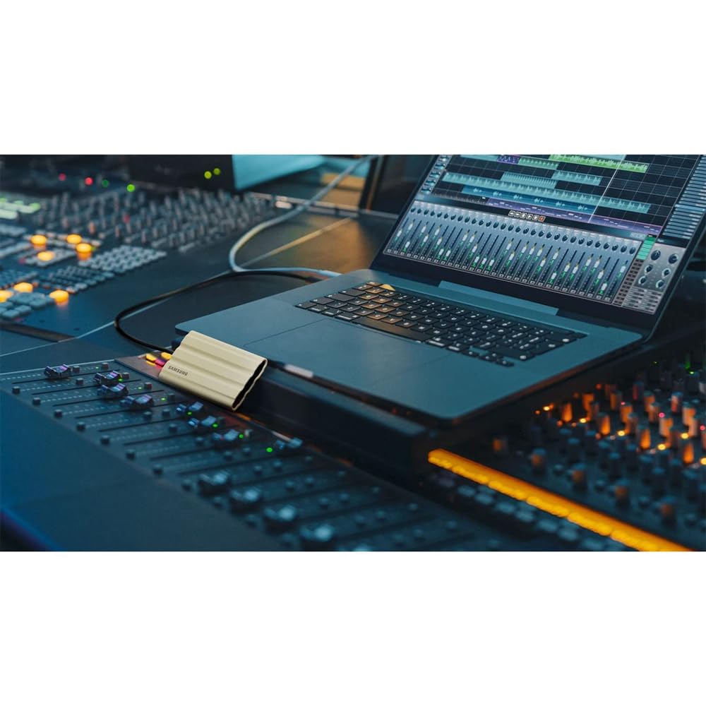 SAMSUNG T7 Shield 4TB Portable SSD - USB 3.2 External Solid State Drive with Hard Shell Case & USB-C Adapter (MU-PE4T0S/AM) - Perfect for Travel, Photography & Data Backup