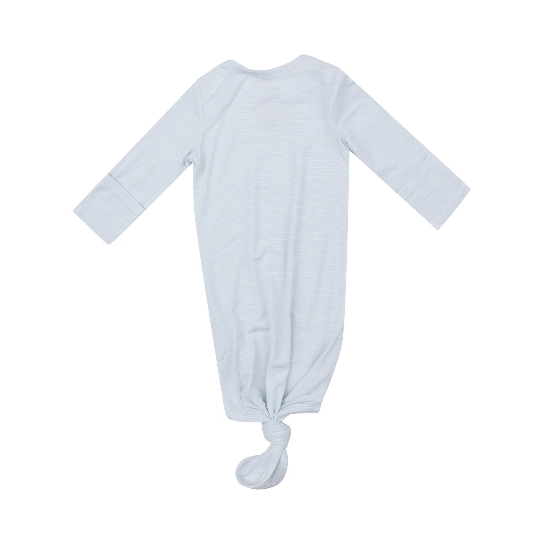 Elegant Knotted Gown with Light Blue Stripes - Perfect for Weddings, Parties & Special Occasions