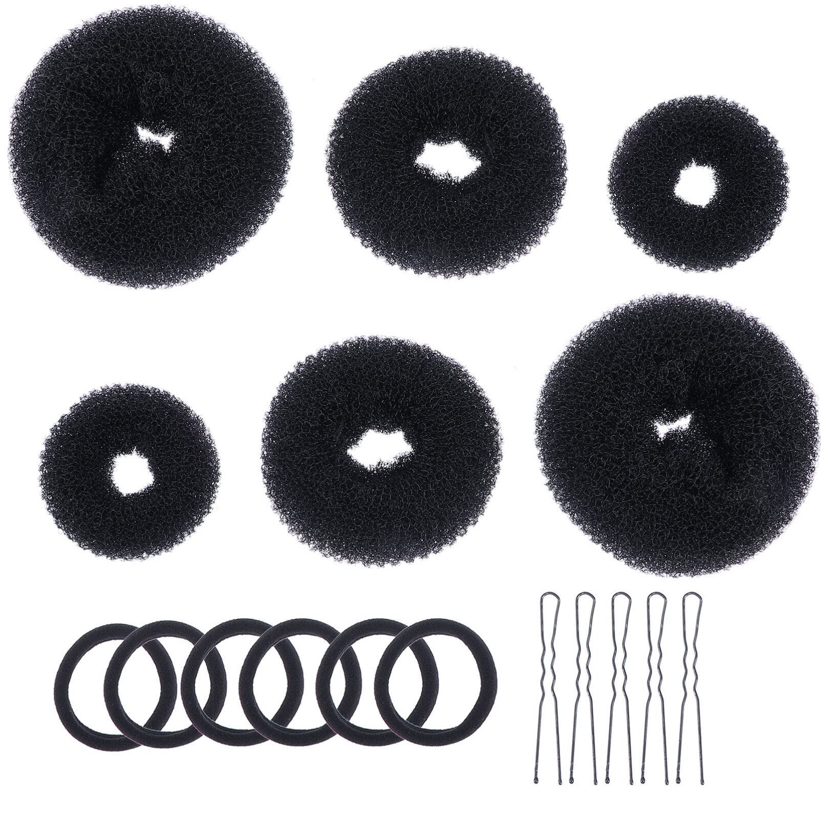 3 Sets Updo Hair Accessory Kit - Hair Clips, Donut Bun Maker, Ponytail Holder & Styling Tools for DIY Hairstyles - Perfect for Parties, Weddings & Everyday Use
