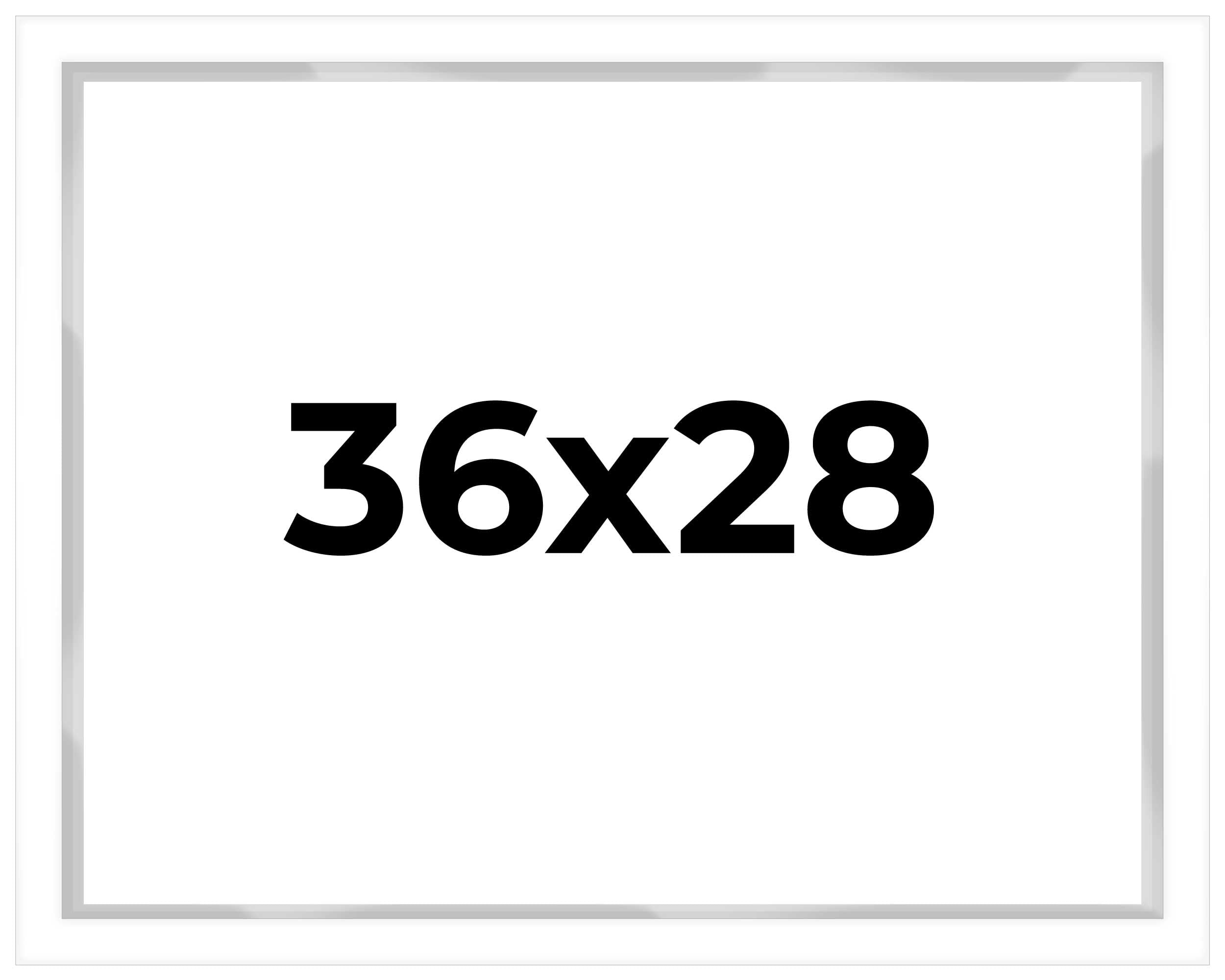 36x28 Inch White Shadow Box Display Frame - 1 Inch Deep & 1.5 Inch Wide Moulding with Shatter-Resistant Acrylic, Acid-Free Foamboard Backing & Hanging Hardware - Perfect for Memorabilia, Artwork, and 3D Keepsake Display