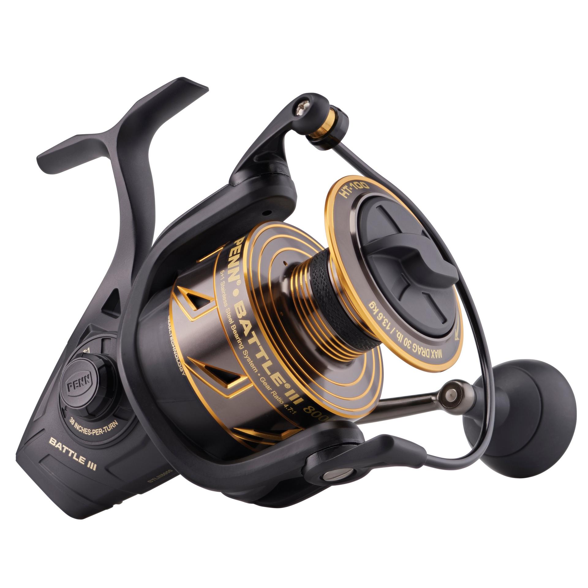 Battle® III Spinning Reel - High Performance Saltwater Fishing Reel with Smooth Drag System | Perfect for Offshore, Surf, and Pier Fishing Adventures