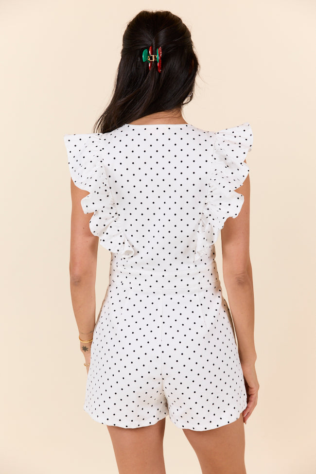 Stylish Dot The I Polka Dot Romper for Women - Trendy Summer Jumpsuit & Casual Outfit | Perfect for Beach, Vacation, and Everyday Wear
