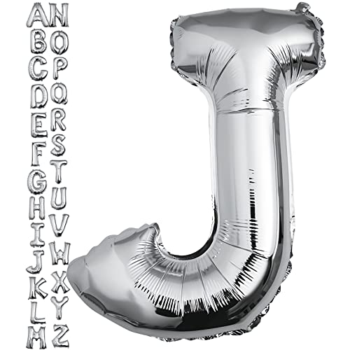 Silver Letter J