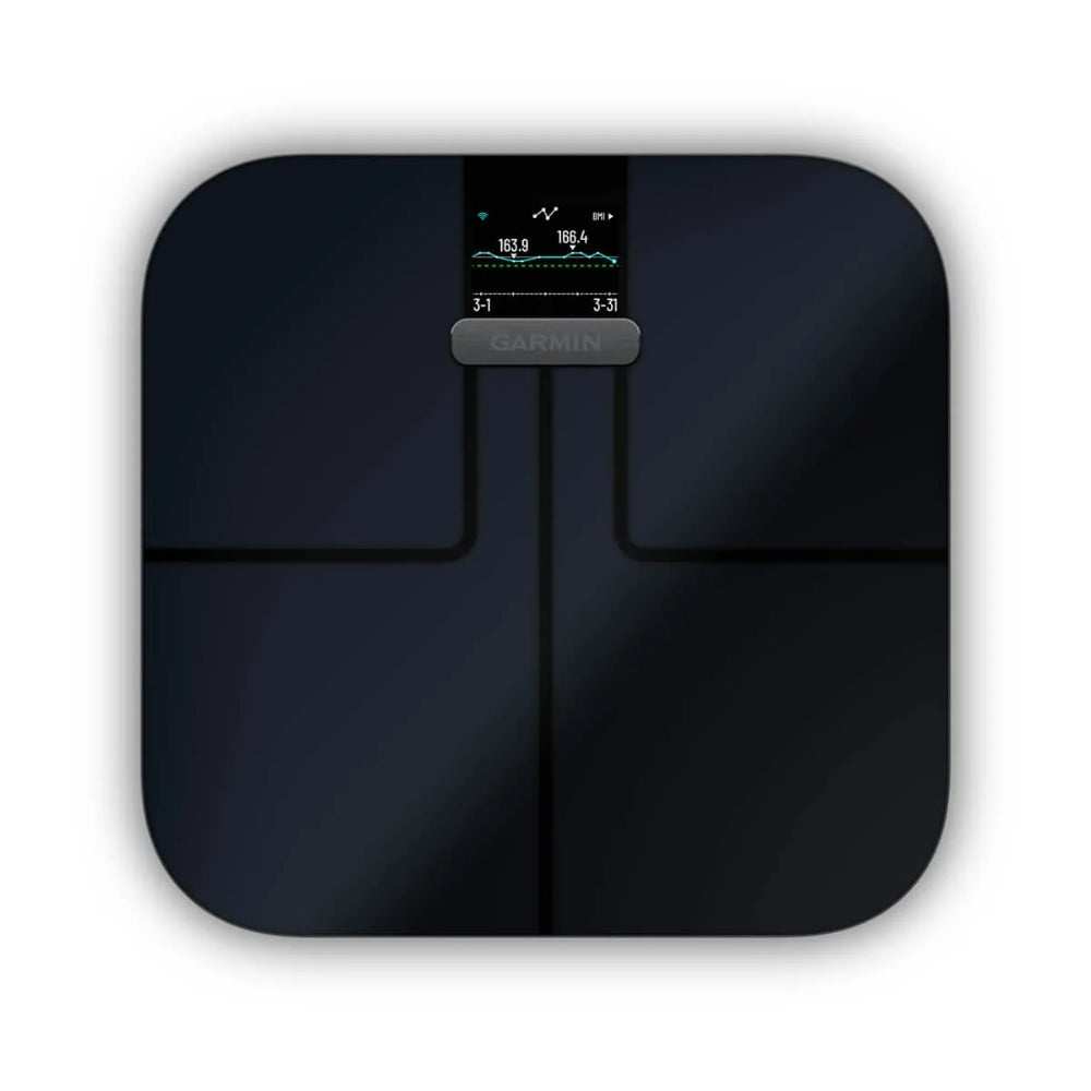 Garmin Index S2 Smart Scale - Wireless Body Composition Analyzer with Bluetooth, BMI, Weight & Body Fat Tracking - Perfect for Home Gym & Fitness Enthusiasts