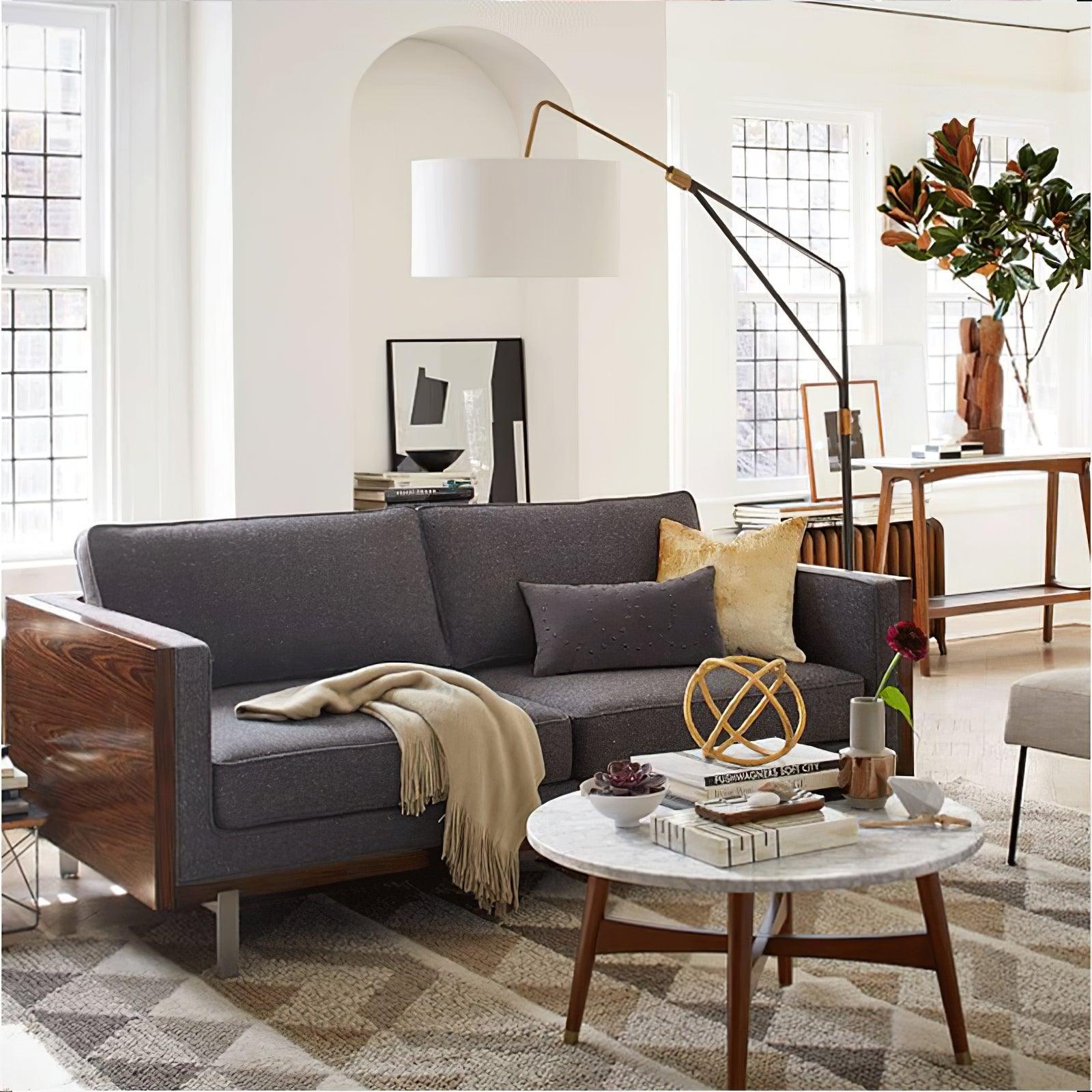 Gabby Fulton Modern Floor Lamp with Adjustable Brightness - Stylish LED Standing Light for Living Room, Bedroom, or Office - Perfect for Reading, Working, and Relaxing