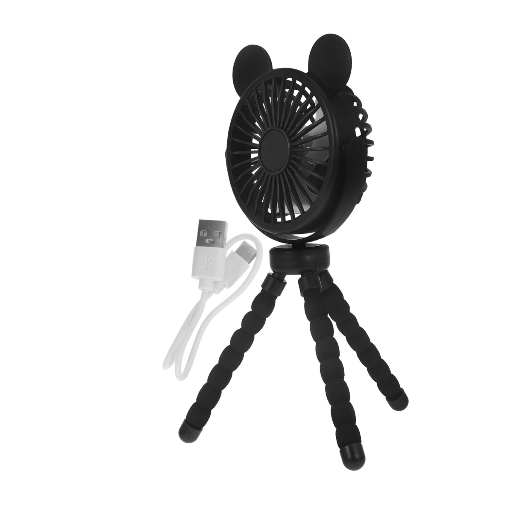 Wakauto 2 Pack Stroller Fan - Portable Rotatable Clip On Fan with Flexible Neck for Baby Stroller, Car Seat & Shopping Cart - Perfect for Outdoor Activities, Travel & Hot Weather