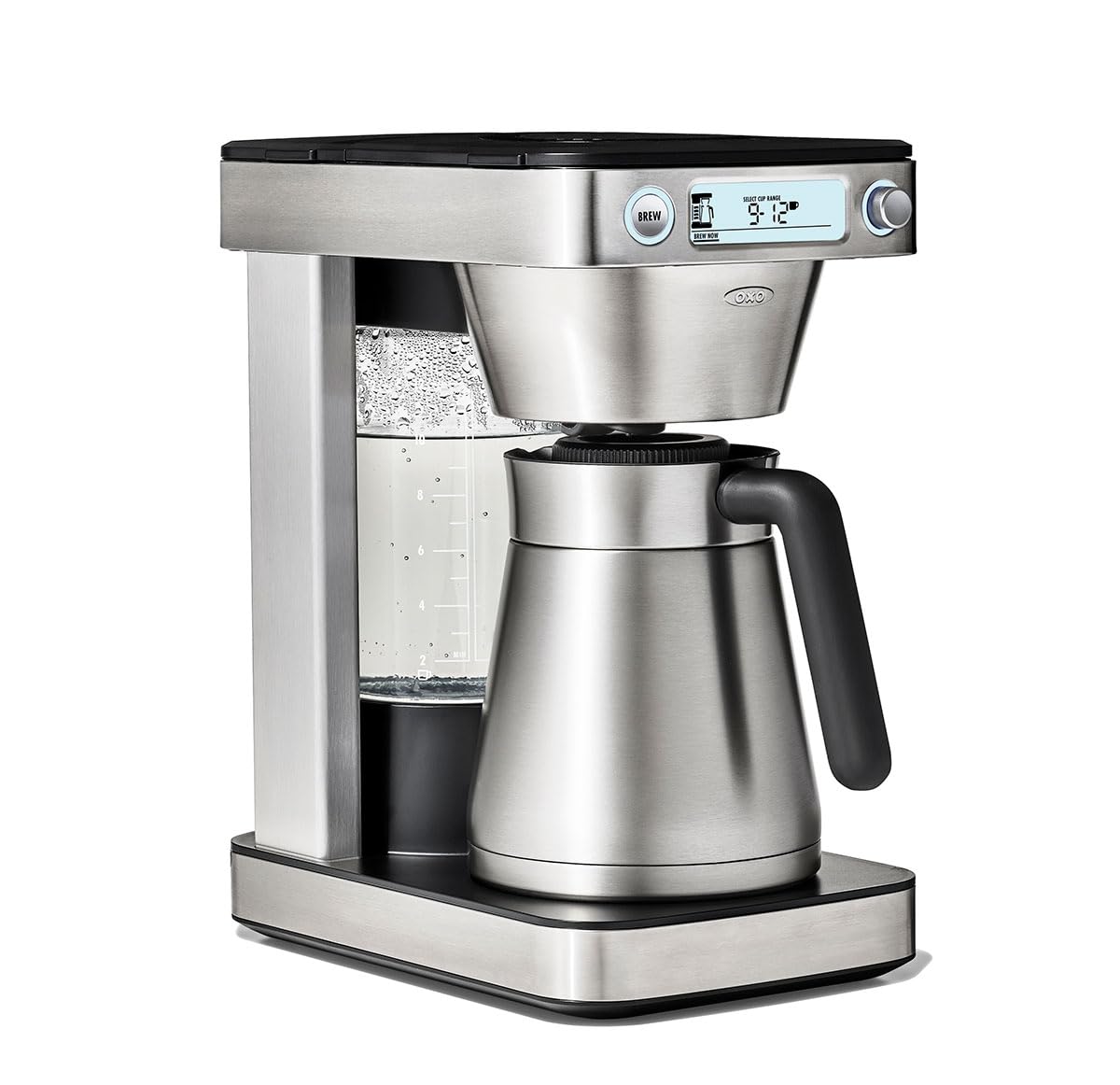 OXO Brew 12-Cup Programmable Coffee Maker with Podless Single-Serve Function - Stainless Steel Silver - Perfect for Home, Office & Entertaining