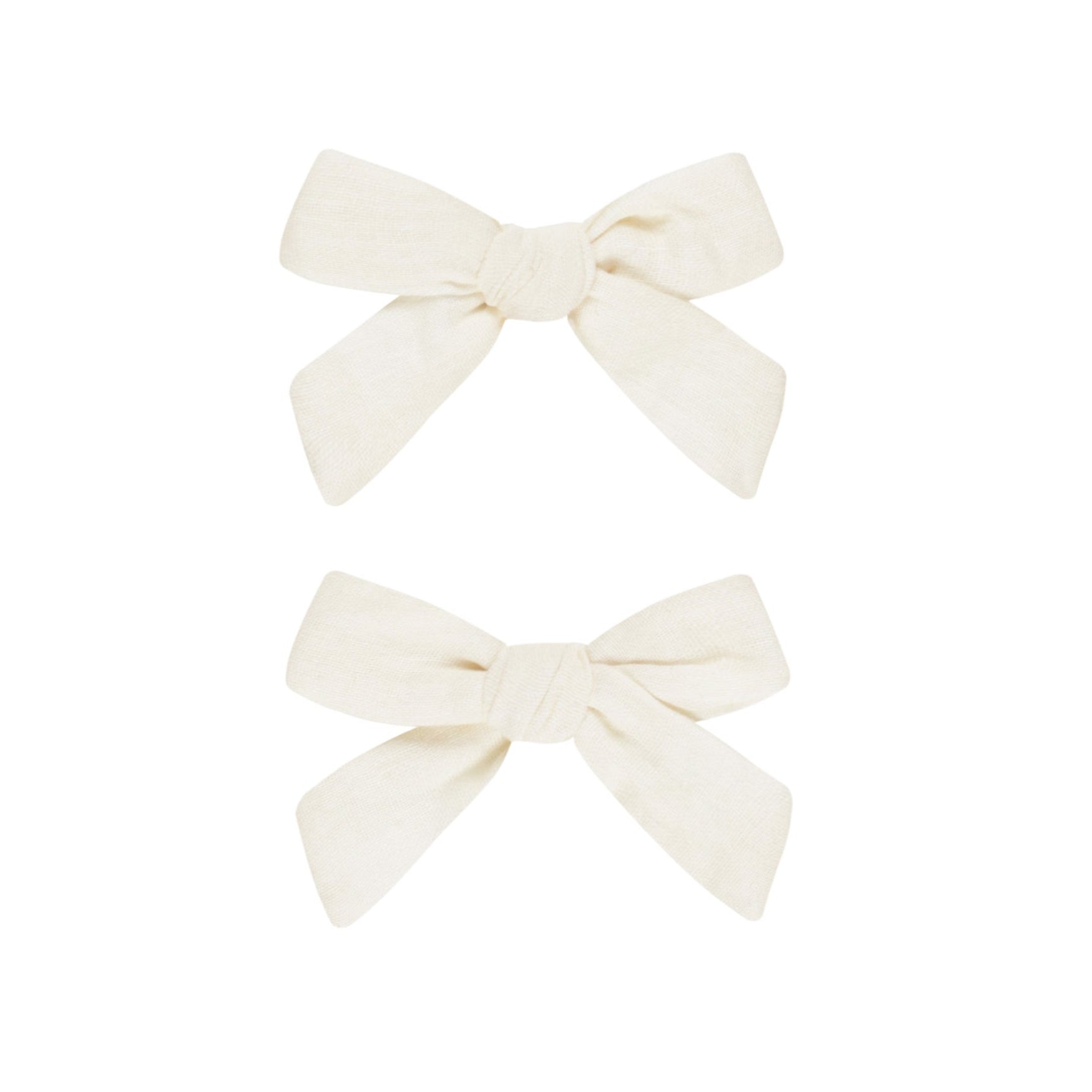 2-Piece Ivory Bow Set - Elegant Hair Accessories for Women & Girls | Perfect for Weddings, Parties & Everyday Wear