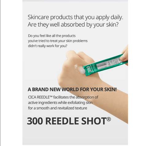 VT Reedle Shot 300 Stick Pouch - 2mL x 10 Pack | Disposable Micro Needle Patches for Skin Rejuvenation & Wrinkle Reduction | Perfect for At-Home Skincare & Beauty Treatments