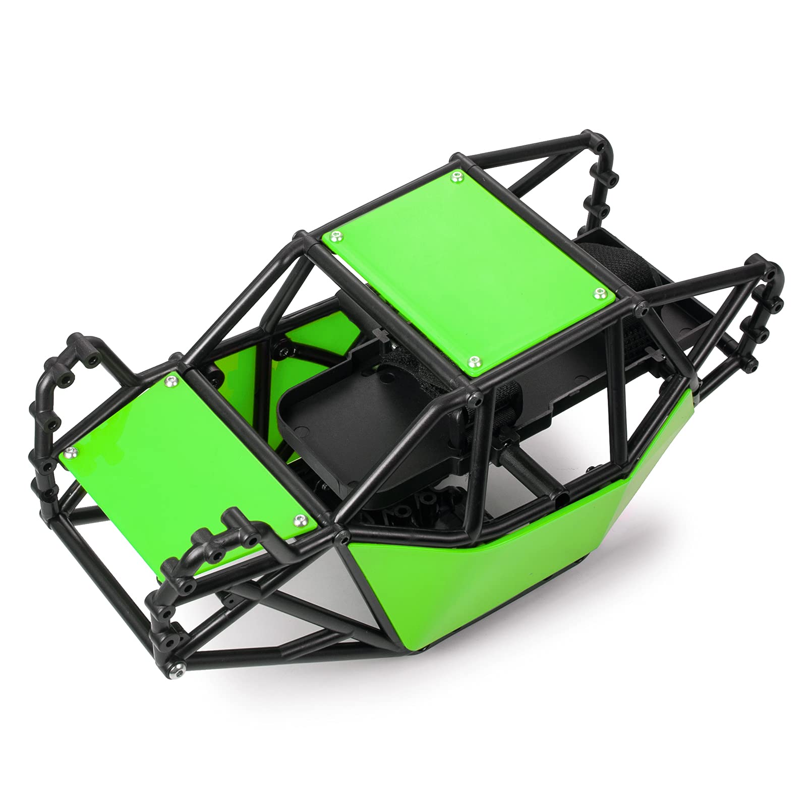 1/10 Axial SCX10 II 90046 RC Crawler Car Rock Buggy Body Shell - Durable Roll Cage & Green Exterior - Perfect for Off-Road Crawling & Trail Adventures